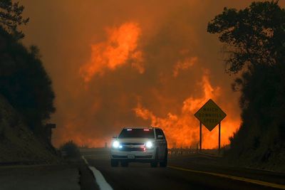 A Southern California man pleads not guilty to setting a fire that exploded into a massive wildfire