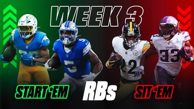 Running Back Start 'Em, Sit 'Em Picks For Fantasy Football Week 3