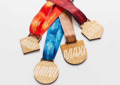 Order your Big Ride Challenge finisher's medal