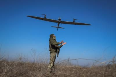 Ukrainian Drones Attack Russian Arms Depot, Causing Massive Blast