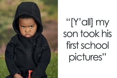 Kid Goes Viral After Mom Shares His Hilarious School Pictures, Which He Really Didn’t Want To Take