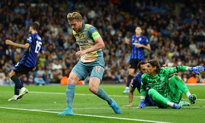 Kevin De Bruyne a doubt to face Arsenal due to groin injury in draw with Inter