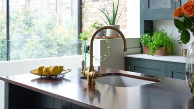 These Kitchen Pedestals Have Interior Designers' Seal of Approval (They're the Perfect Way to Elevate Your Countertop)