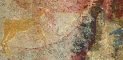 Mysterious South African cave painting may have been inspired by fossils