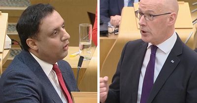 FMQs: John Swinney takes Anas Sarwar to task on Labour austerity