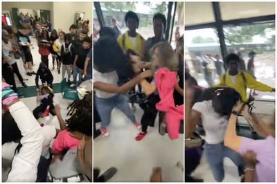 Dramatic High School Brawl Between Student and Staffer Sparked by Cellphone, Footage Goes Viral on Social Media