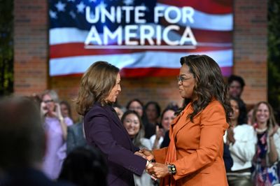 Harris And Oprah Hold Star-studded US Election Rally