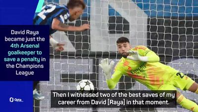 Arsenal hero David Raya reveals where 'incredible' double save against Atalanta ranks in his career