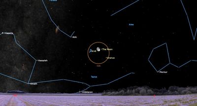 See the moon meet up with the Seven Sisters of the Pleiades this weekend