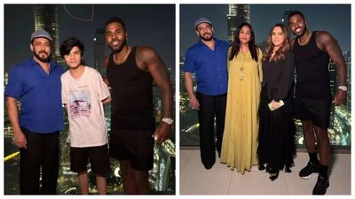 Salman Khan all smiles as he hangs out with singer Jason Derulo in Dubai; stars pose with lucky fans for pics