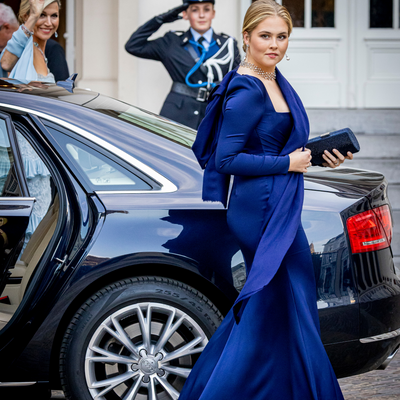 Princess Catharina-Amalia of the Netherlands Is a Vision in Royal Blue (And Her Mom's Shoes)