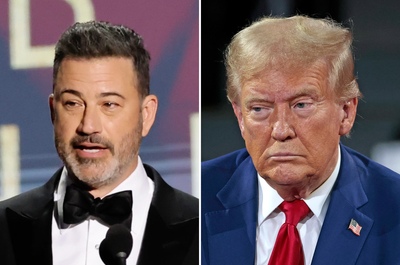 Jimmy Kimmel heckles Trump over crowd sizes with embarrassing video of empty rally