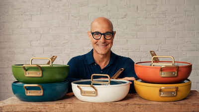 Stanley Tucci channels vintage Italian charm in his latest cookware drop – complete with a dish for his signature lasagna