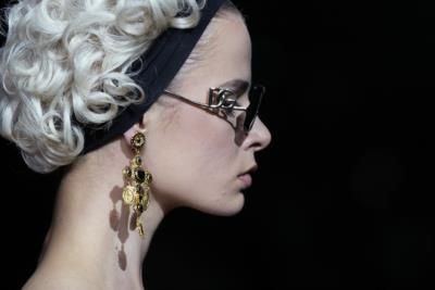 Madonna Shines At Dolce & Gabbana Milan Fashion Show