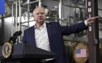 Gov. Walz Links GOP To NC Candidate's 'Black Nazi' Comment