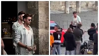 Hrithik Roshan SPOTTED filming intense action sequences for 'WAR 2' in Italy - WATCH