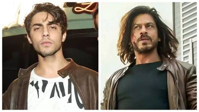 Aryan Khan or dad Shah Rukh Khan, who wore this lather jacket better?