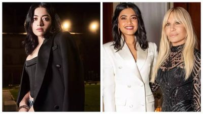 Rashmika Mandanna ups her fashion game at Versace show; features on Donatella's celeb reel - Pics inside