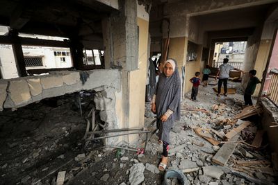 Seven killed as Israel strikes Gaza school sheltering displaced again