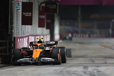 Norris wasn't 'necessarily overpushing' despite touching walls in Singapore GP