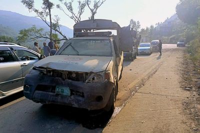 Bomb targeting foreign diplomats’ convoy kills policeman in Pakistan’s restive northwest