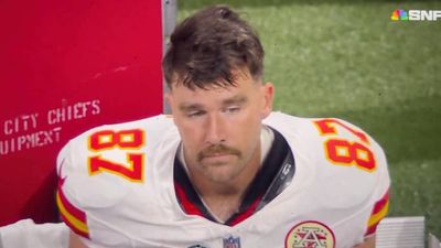 Travis Kelce’s Sad Reaction on the Bench vs. Falcons Had NFL Fans Concerned