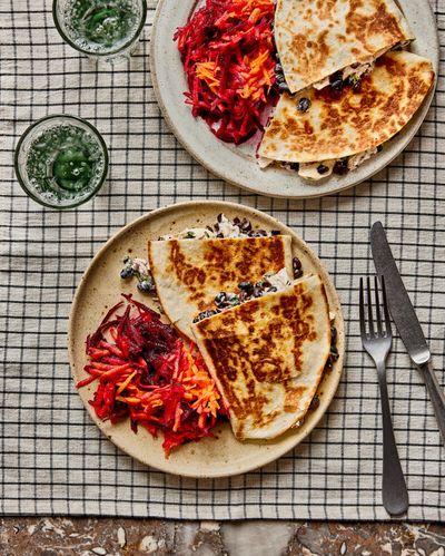 Rukmini Iyer’s quick and easy recipe for quesadillas with chicken, lime and coriander