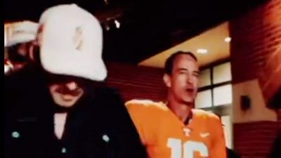 Peyton Manning Escorted Morgan Wallen Onstage in Full Tennessee Football Uniform