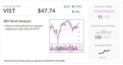 Vista Energy, IBD Stock Of The Day, Outperforms A Warren Buffett Favorite Despite Stalling Oil Prices