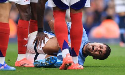 Rodri could miss rest of season after serious knee injury against Arsenal