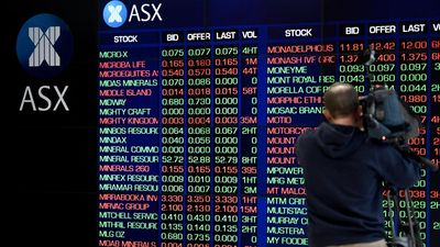 Aussie shares edge lower after RBA keeps rates on hold