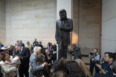 Johnny Cash Statue Unveiled At U.S. Capitol