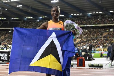 St. Lucia's first Olympic medalist returns home to cheers and calypso