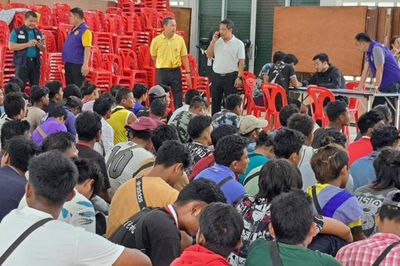 Hundreds of illegal workers arrested in Ayutthaya