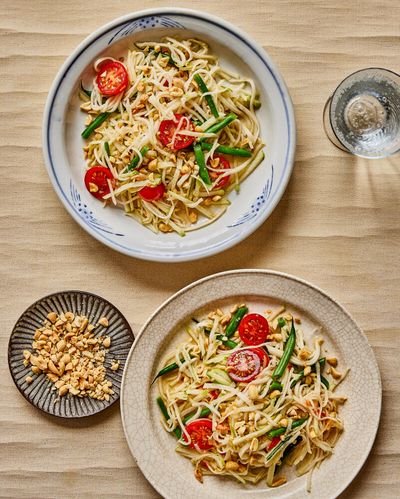 Thai-style slaw, dal and sponge pudding: Ravinder Bhogal’s apple recipes