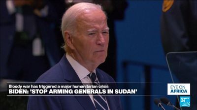 US President Joe Biden urges world to stop arming rival generals in Sudan