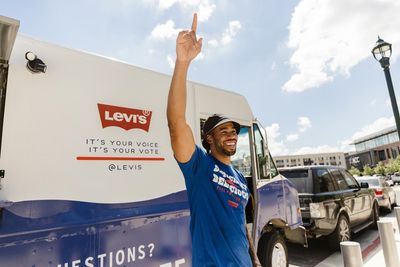 A new voting turnout push from Levi Strauss focuses on community colleges