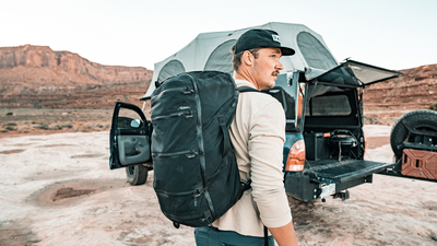 Backpack in style with this lightweight, storage heavy travel pack