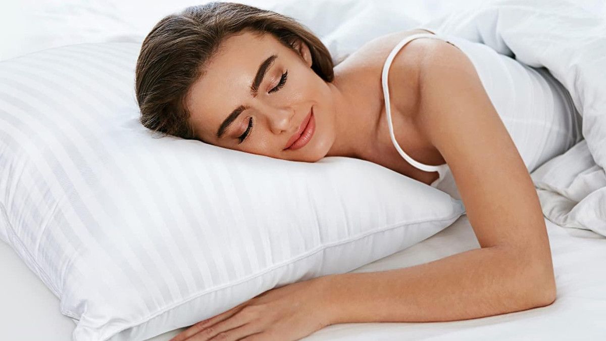 Amazon is selling a 120 set of bed pillows with…