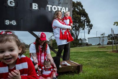 ‘There’s red and white everywhere’: how Swans pride connects South Melbourne and Sydney fans