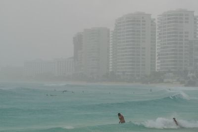 Watch from Cancun as Hurricane Helene heads north to Florida