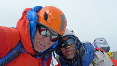 British cancer survivor and veteran climbing partner become the first to summit Yawash Sar in Pakistan