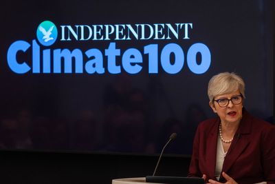 Theresa May denounces Trump, Farage and Le Pen over climate change ‘hoax’ claims