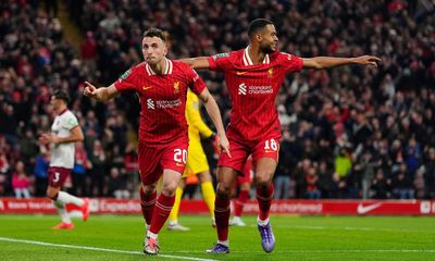 Jota and Gakpo double up as Liverpool come from behind to rout West Ham