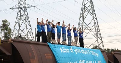 Anti-coal activists bailed after spending the night in custody