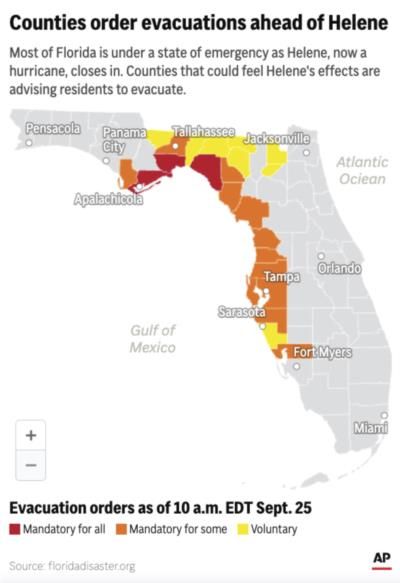 Hurricane Helene Poses Significant Threat To Life And Property