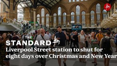 Liverpool Street train station to shut for eight days over Christmas and New Year