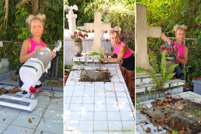 ‘Truly awful’: Woman cleaning abandoned graves divides the internet