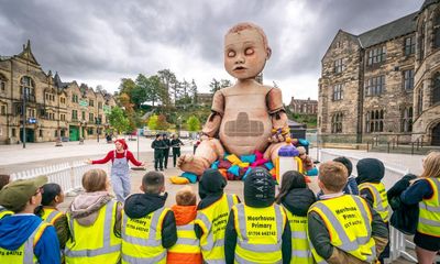 ‘Chucky goes north’: Rochdale reacts to arrival of ‘creepy’ giant baby