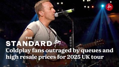 Coldplay fans outraged by 'massive' Ticketmaster queues and high resale prices for 2025 UK tour